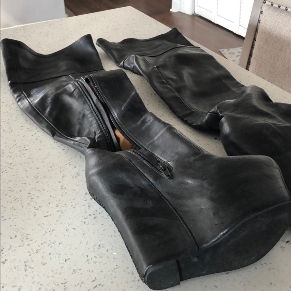 Jeffery Campbell thigh high boots